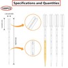 HUAZIZ Pack of 100 Plastic Transfer Pipettes, 5 ml, Disposable