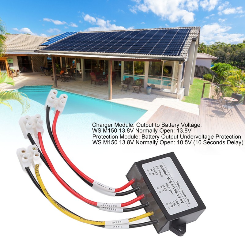 MPPT Solar Controller 150W 10 12V Anti Backflow 24 Hours