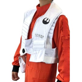 Costumeteers Resistance Rebel Pilot Fighter Double Layer X-Wing VEST Accoutre Only Star War Cosplay Accessory White (L)