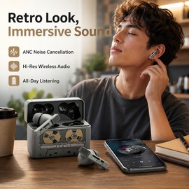 MOONDROP Golden Ages 2 TWS Earbuds with ANC & LDAC – Bluetooth 6.0 Gaming Earphones with Spatial Audio, Dual Device Connection & App Control