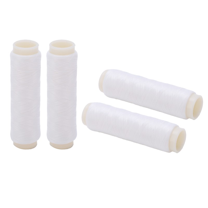4pcs 100/200m Invisible Nylon Fishing Rubber Band Line High Elastic