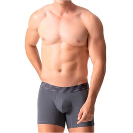 Diane & Geordi Mid-Cut Basic Boxer Briefs for Men | 3-Pack Breathable, Supportive & Ultra-Comfortable Cotton Underwear