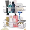 HapiRm Shower Caddy with 11 Hooks,Bathroom Storage with Razor Holder,Soap