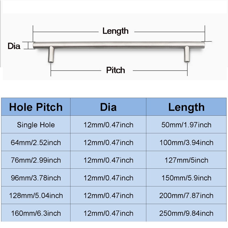 AcbbMNS 20Pcs Gold Kitchen Cabinet Handles 96mm Hole Center, Brushed