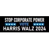 Harris Walz 2024 Sticker Kamala Harris 2024 Stop Corporate Power