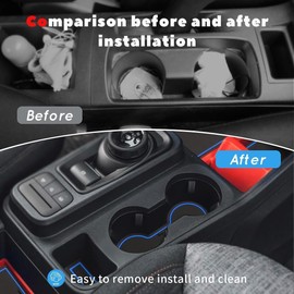 Auovo Cup Holder Insert for 2022 2023 2024 Ford Maverick Accessories Mats Pad