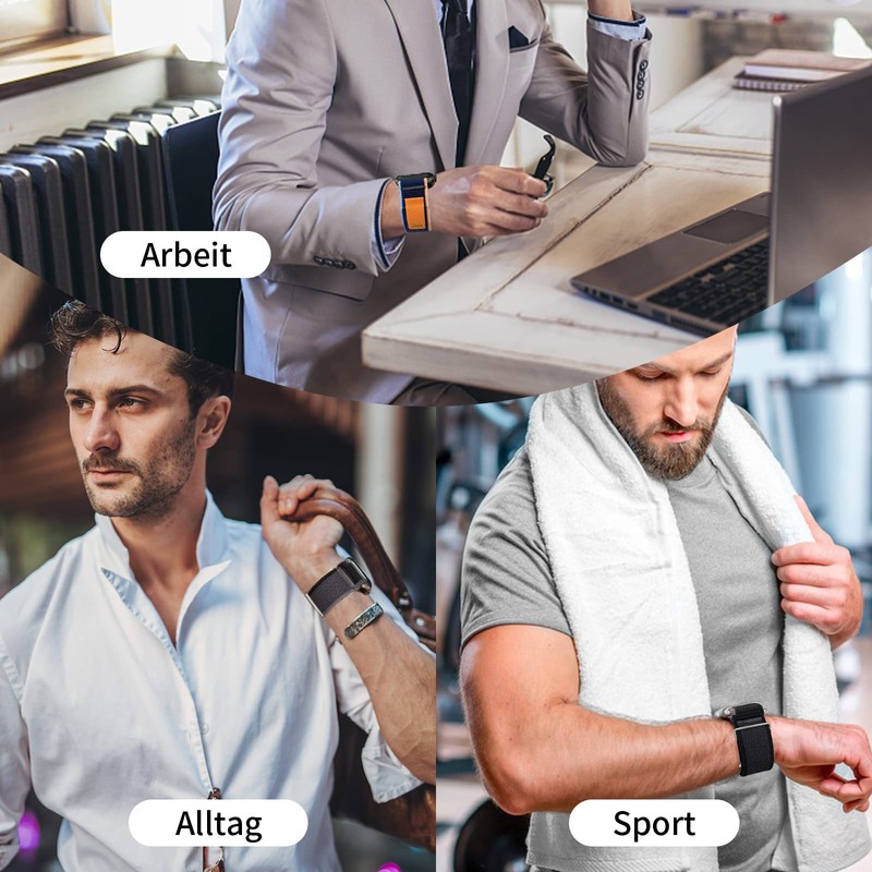 Nepfaivy Ersatzarmband Kompatibel mit Watch Armband 44mm 49mm 45mm 42mm