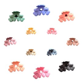 12 pcs Small Hair Clips, Claw Clips for Thin Hair, Flower Hair Clips for Women Girls, Matte Hair Claw Clips, Cute Claw Clips Hair Accessories for Women and girls