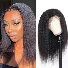 Eubeauty wig (kinky st Black, 16 inch)