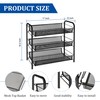 CVHOMEDECO. 3 Tier Fruit Basket Large Capacity Rectangular Metal Fruit