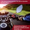 MARZSEFLO Espejo Retrovisor Universal Harlemodificado Motocicleta