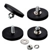 ULIBERMAGNET 4Pack Anti-Scratch Mounting Magnets Strong 24LB M6 Male Thread