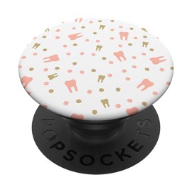 Pink and Yellow Teeth with Dots Dental