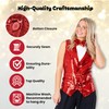 Dress Up America Sequin Vest with Bowtie - Sparkly Vest