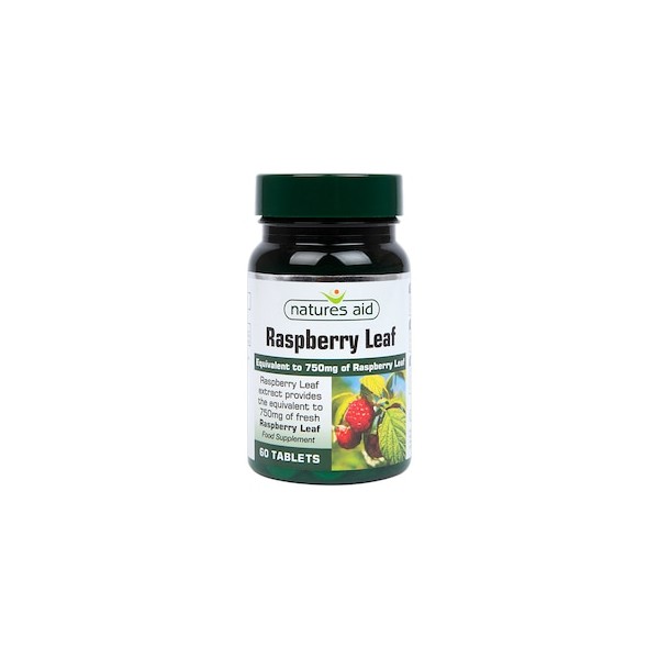 Natures Aid Raspberry Leaf 60 Tablets 750mg