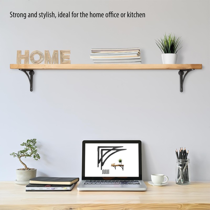 EDUWURXS Cast Iron Ironbridge Shelving Brackets Pack of 2 4x5.5
