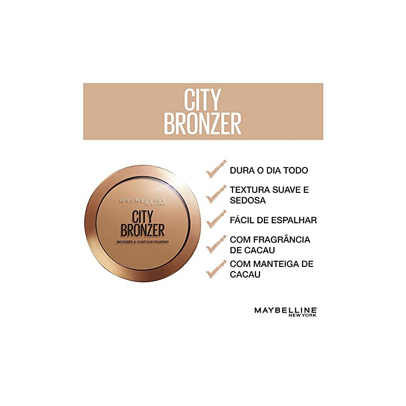 Maybelline New York City Bronzer Powder Maquillaje y Contorno, 200,