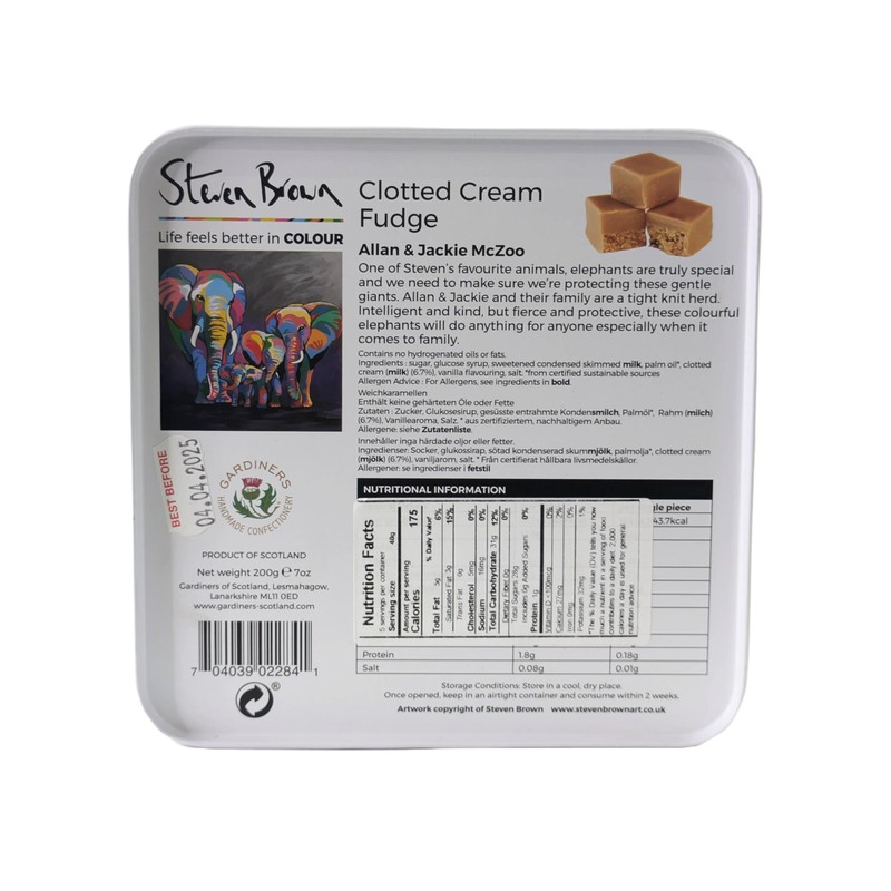 Gardiners of Scotland Allan and Jackie McZoo Clotted Cream Fudge
