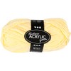Fantasia Acrylic Yarn, L: 80 m, light yellow, 50g