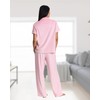 bebe Soft Velour Pink Pajamas for Women, Pink Velour Lounge