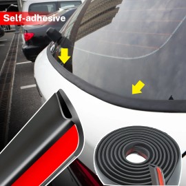 Unbranded Car Front Back Window Sealing Strip Weatherproof Seal Tape Door Moulding Guard