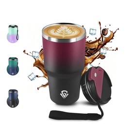 Tazza Termica 600ml 20oz, Termos Caffè con Doble Pared Reutilizable, Tazza da Viaggio per Caffe, Borraccia Termica in Acciaio Inox, sin BPA, Bicchiere Termico para Viajes, Oficina, Deporte, Escuela