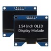 MELIFE 2pcs 1.54 Inch OLED I2C IIC Display Module, 128x64