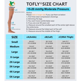 TOFLY® Medical Thigh High Compression Stockings for Women & Men (Pair), Opaque Open Toe 15-20mmHg Graduated Compression Hose, Medical Compression Stockings Support for Varicose Veins, Edema,Beige 4XL