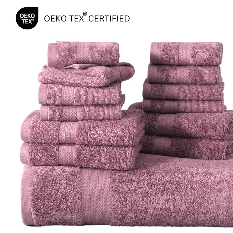 LANE LINEN 100% Ring Spun Cotton Bath Towel Set, 18PCs