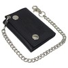 MARSHAL Guadalupe Virgin Men's Trifold Biker RFID Blocking Genuine Leather