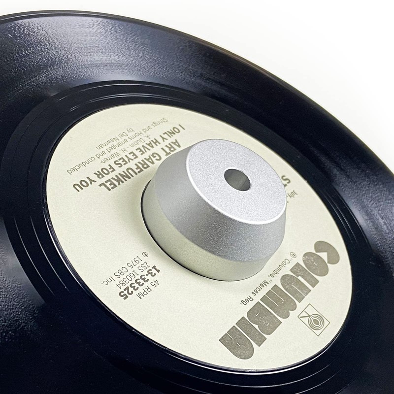 sdroceRyaM 45 RPM Record Adapter Solid Aluminum 7 Inch Vinyl