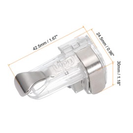 MECCANIXITY Gaming Trigger Mobile Game Controller 1 Pair Metal Button Fire Keys Universal Clear for 4.7-6.5 Inch Cell Phone