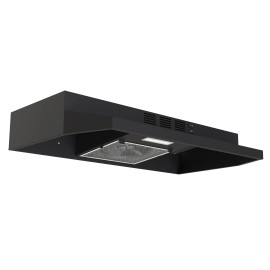 SNDOAS Kitchen 30in Under Cabinet Range Hood 230CFM Cook Fan Black Painted w/LED Vented