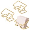 ASTIMESA 3 Pack Gold Business Card Holder for Desk, Metal
