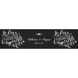 My Wonderful Labels To Love Laughter & Happily Ever After Wedding Engagement Water Bottle Labels