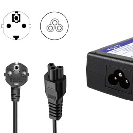 FSKE® Clover Leaf Power Cable CEE7 to IEC 320 C5 Socket, 3-Pin AC Power Cable, 10A-16A 250V for Laptop Power Supplies, Scanners, Printers and LED TV Monitors, 1.5 m