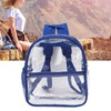 PVC Transparent Backpack Portable PVC Zipper Design High Capacity Clear