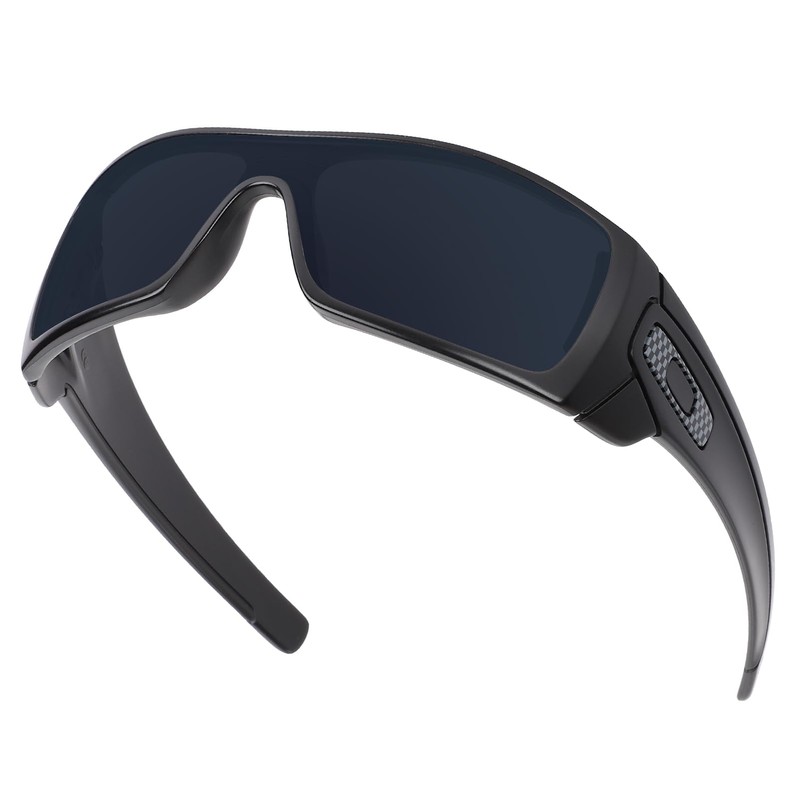 4 Pair Polarized Replacement Lenses for Oakley Batwolf - Black+Blue+Silver+Red