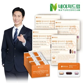 Nature Dream David Multivitamin Milk Milk C. Sle Lute Lute 3 30 Pack 4 box / 네이처드림 데이빗 멀티비타민 밀크씨슬 루테인 오메가3 30팩 4박스