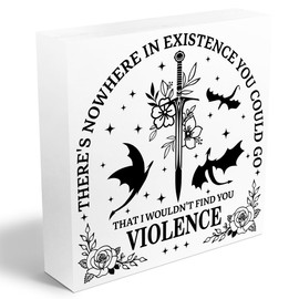 Dragon Decor Reading Wooden Box Sign, Dragon Bookshelf Library Decor Rustic Country Wooden Sign, Fantasy Book Merch Bedroom Reading Corner Book Nook Desk Decorations Supplies