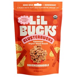 Lil Bucks, Cereal Buckwheat Clusterbucks Snickerdoodle Organic, 6 Ounce
