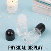 DADERXY 4Pcs Empty Rollerball Bottles for Oil, Refillable Perfume Glass
