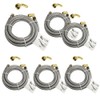 HQRP 6-Pack Universal Premium Stainless Steel Dishwasher Fill Hose with