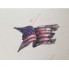 Decals by Haley American Flag Decal VInyl Sticker Tattered Waving