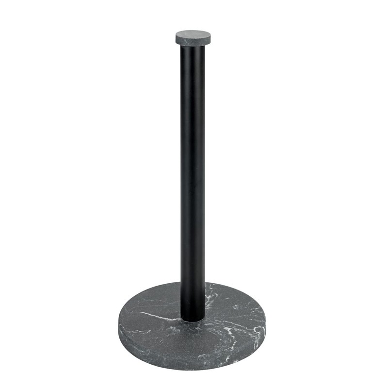 WENKO Marble Kitchen Roll Holder, Standing Holder for Kitchen Rolls