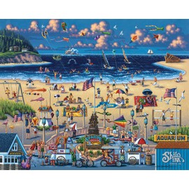 Dowdle Folk Art Jigsaw Puzzle - Seaside Oregon 500 Pc