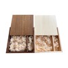 BEIJIGUANG Wooden Gift Box with Sliding Lid, Discreet Sliding Lid,