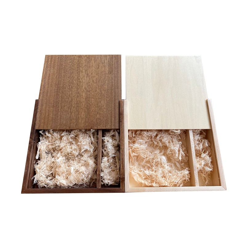 BEIJIGUANG Wooden Gift Box with Sliding Lid, Discreet Sliding Lid,