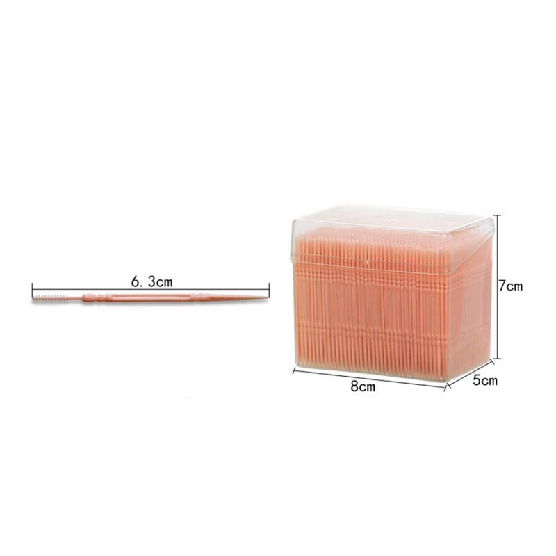 Disposable Plastic Toothpick Dental Picks Portable Practical Toothpick with Clear