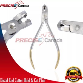 PRECISE CANADA T/C Distal End Cutter Flush Cut Wire Orthodontic Plier Safety Hold Wire Pin